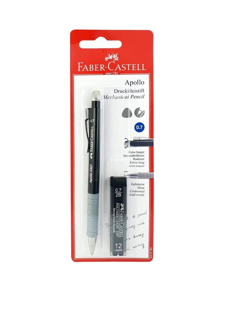 FABER-CASTELL - Faber Castell APOLLO MECHANICAL PENCIL 0.7MM,Assorted, 232790 - Image 1