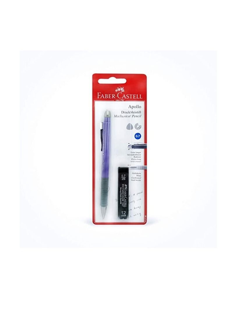 FABER-CASTELL - Faber Castell APOLLO MECHANICAL PENCIL 0.7MM,Assorted, 232790 - Image 1