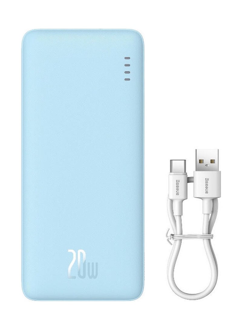 بيسوس باور بانك Baseus Airpow للشحن السريع 20 واط بسعة 20000mAh – إصدار Galaxy مع كيبل USB إلى Type-C أبيض بطول 50 سم 20000 mAh - Image 1