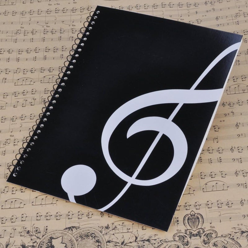 PUNK Blank Sheet Music Composition Notebooks 100 Pages Stave Notebook,Musical Notation Staff Notebook,Music Manuscript Paper - Image 2