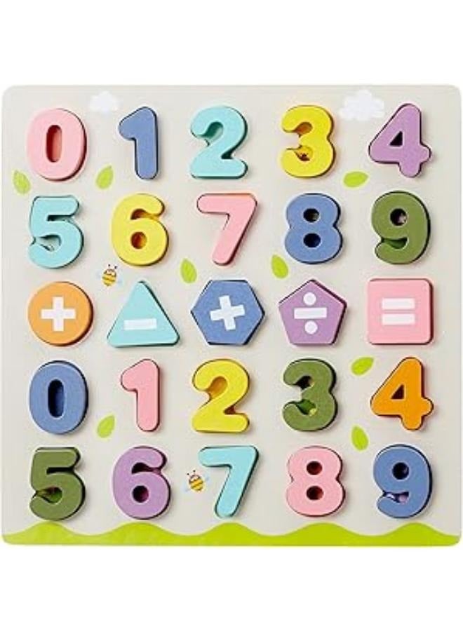 بازل أرقام مطابقة مجسم بارز