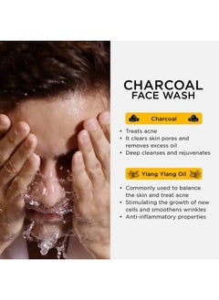 The Man Company Charcoal Face Wash; Anti Pollution Acne Oil Control; Deep Cleansing; Blackheads Removal; All Skin Types 75 Ml  - Image 4