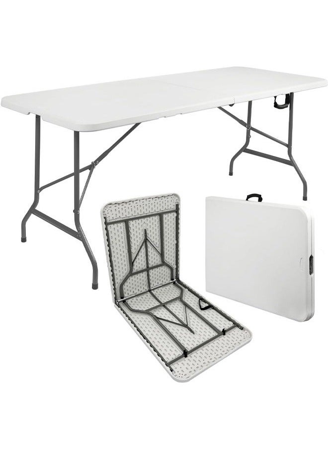 Phone Planet Beauty and practicality in one design with a folding table with a modern design in white color with dimensions of 180 x 70 cm  - Image 1