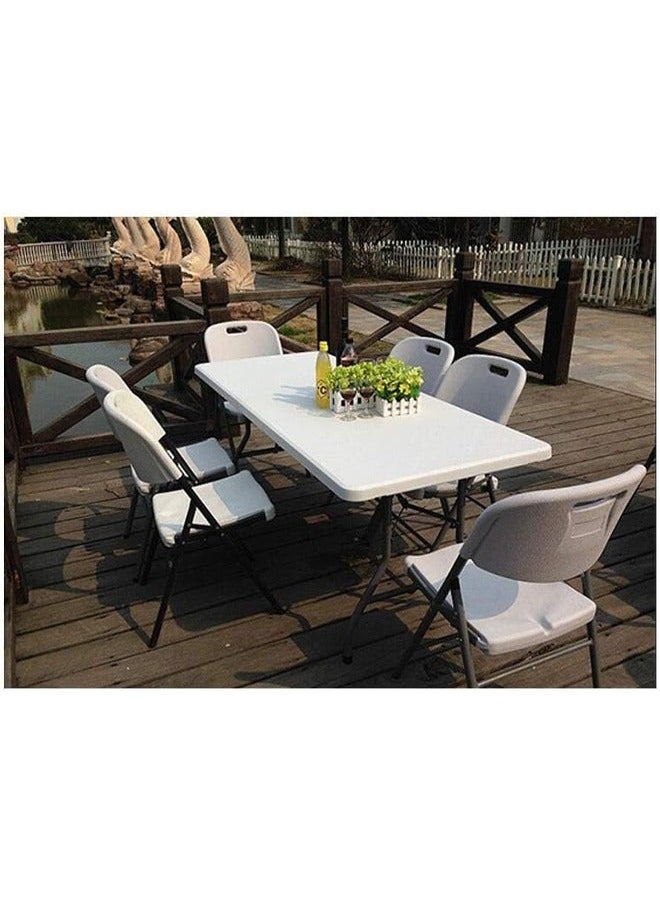 Phone Planet Beauty and practicality in one design with a folding table with a modern design in white color with dimensions of 180 x 70 cm  - Image 4