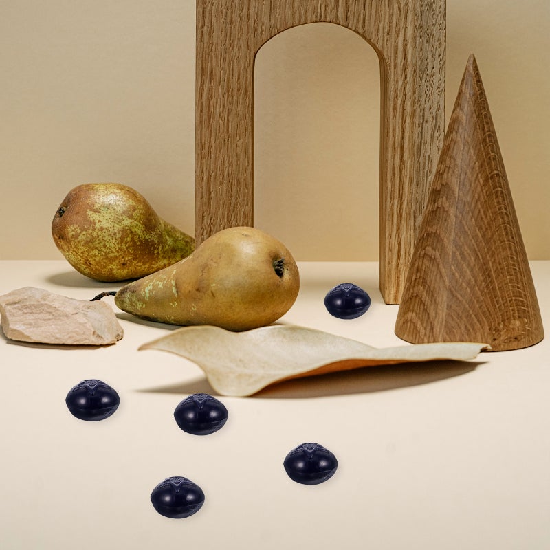 50pcs Artificial Blueberry Fake Simulation Realistic Blueberries Fake Fruit for DIY Craft - Image 2