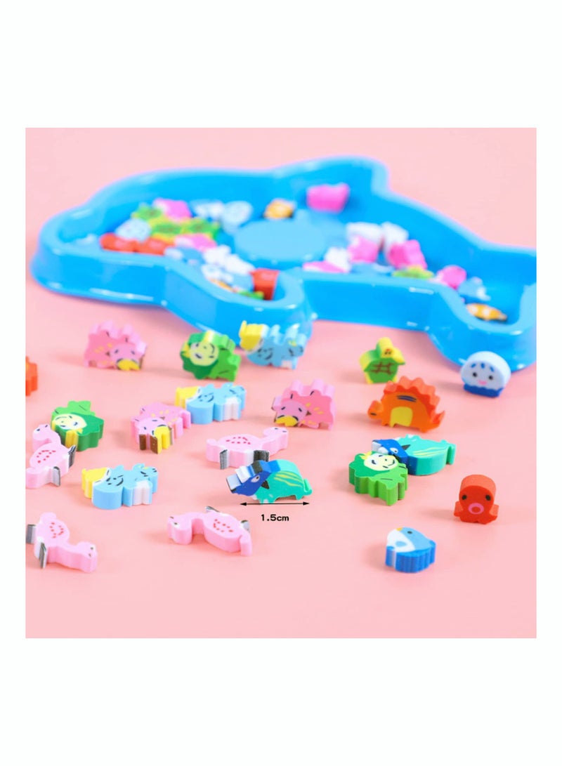 Luckam 4Pack Mini Erasers for Kids Animal Erasers Fun Cute Erasers Desk Pets Small Pencil Erasers for Students School Supplies Prize Gifts - Image 2