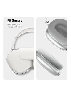 XICEN For AirPods Max Case Cover, Clear Soft TPU Skin AntiScratch, Transparent Accessories Ultra Protective Cover for Apple AirPods Max (Crystal Clear)  - Image 3
