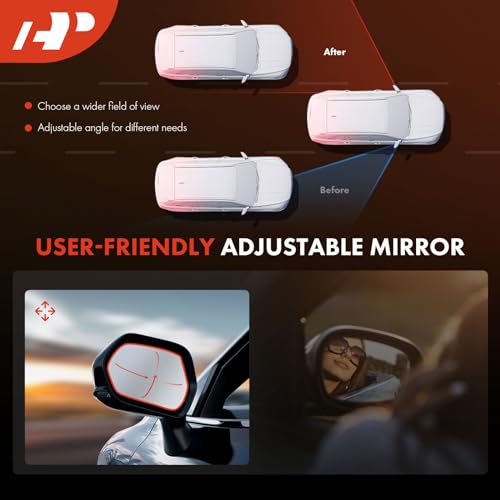A-Premium Passenger Side Power Mirror - Compatible with Hyundai Sonata 2006 2007 2008 2009 2010 - Heated Non-Folding Outside Rear View Door Mirror - Replace# 87620-0A000 - Image 5