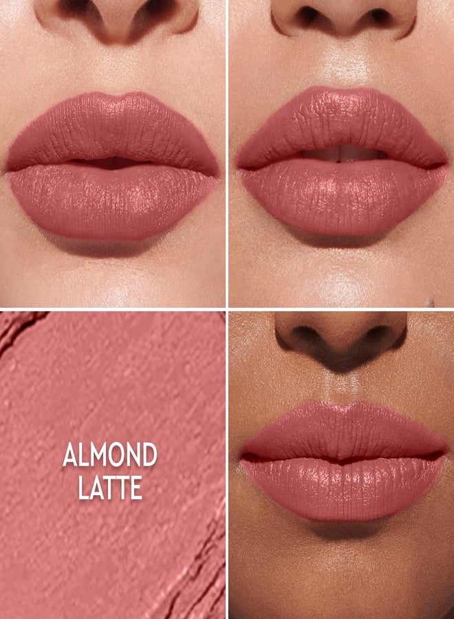 Kiro Slickstick Luxe Matte Lipstick - Almond Latte, 2.4g | High-Pigment Velvet Matte Finish | Hydrating & Long-Lasting | Infused with Peptides & Hyaluronic Spheres | 12 Nude, Pink, Brown & Red Shades - Image 3