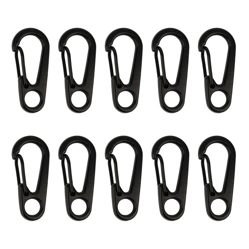 SWATOM Small Mini Carabiner Clip Tiny Spring Snap Hook Keychains Micro Carabiners for Paracord EDC Alloy Key Rings Outdoor Hiking Fishing Camping Backpack Accessories - Image 1