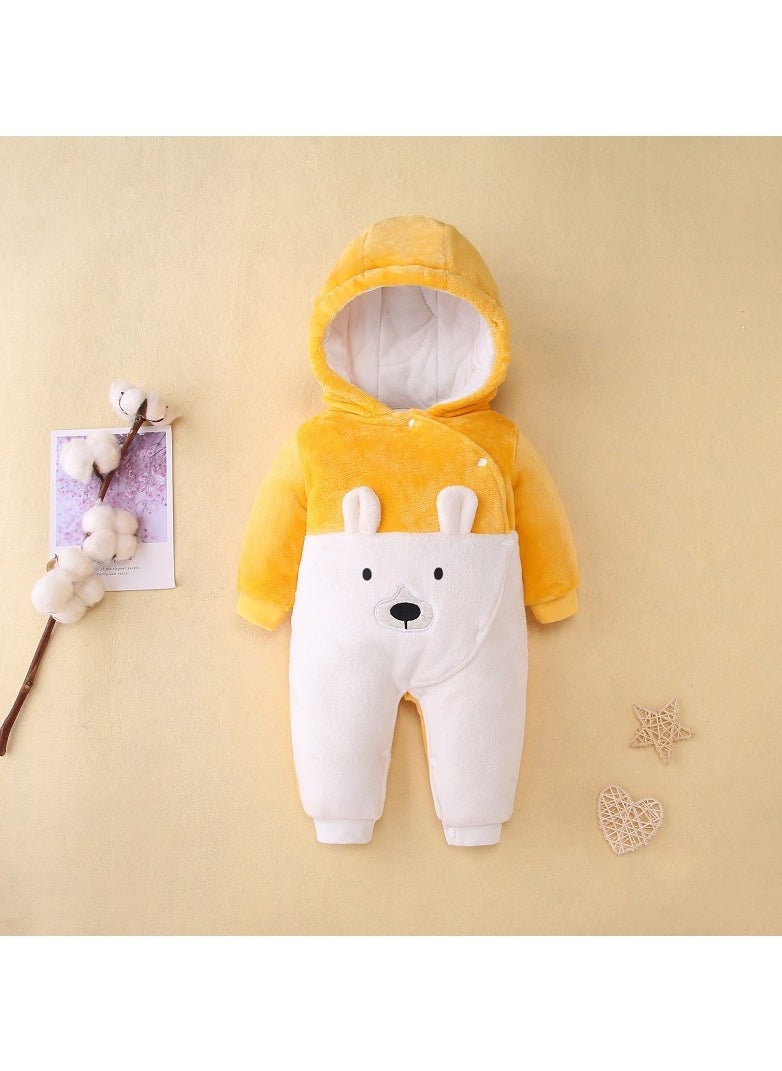 Loquat - Baby Autumn And Winter Thickened Trend Jumpsuit - Image 1