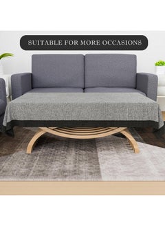 Kuber Industries Kuber Industries Center Table Cover | 40x60 Inch | 4 Seater Kitchen Table Cloth | Tabletop Cover | Tea Table Cover | Decorative Table Cover | Jute Fabric Table Cloth | Plain Black Border | Grey  - Image 3