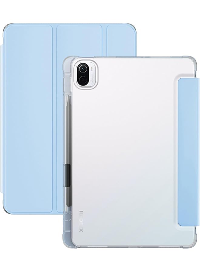 erorex Tablet Case Tpu Slim Cover Auto Wake Sleep Smart Case With Clear Transparent Back Shell Back Tablet Case Cover For Redmi Pad 10.61 Inch 2022 Released Blue - Image 1