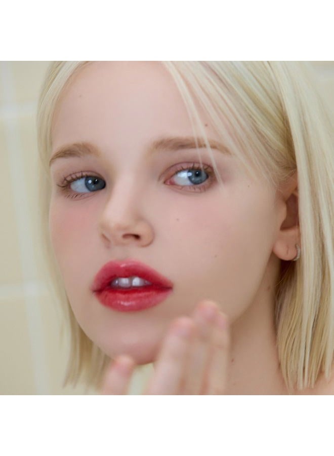AOU GLOWY TINT BALM Tinted Lip Balm with Natural Gloss Instant Hydration for Chapped Lips 0.12Oz (04 Cherry Balm) - Image 5