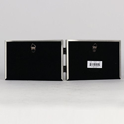 Lawrence Frames Bead Border Design, 6x4 Double, Pewter - Image 2