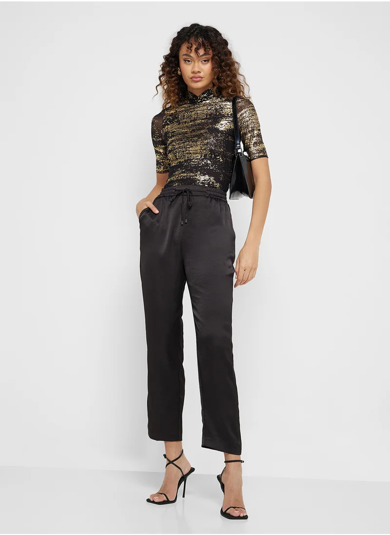 تيد بيكر LEONNHA Foil Print Top With High Neck