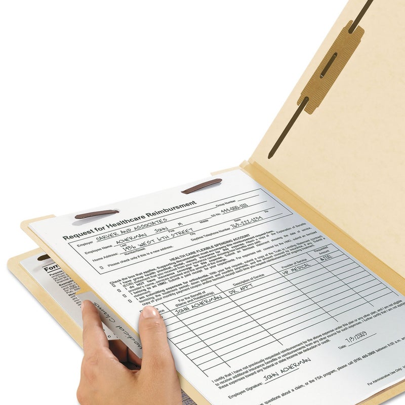 Smead Classification File Folder, 1 Divider, 2" Expansion, 2/5-Cut Tab, Legal Size, Manila, 10 per Box (18700) - Image 2