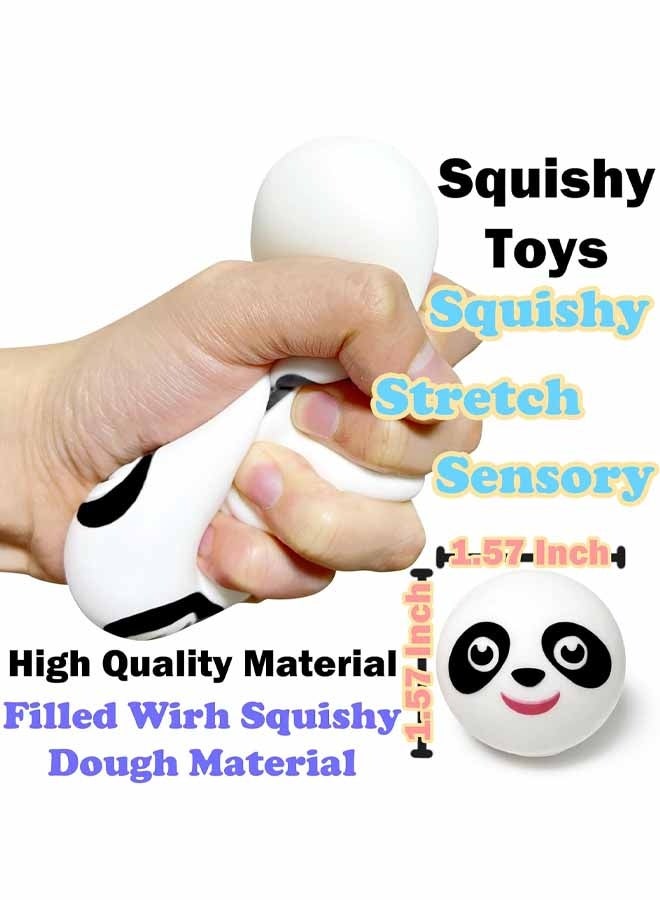 3 Pack Mini Panda Dumpling Squishy Toys  Sensory Fidget Toys Stress Balls for Adults, Squishy Stress Ball Party Favors for Kids 8-12, Stress Relief Gifts Easter Basket Stuffer - Image 2