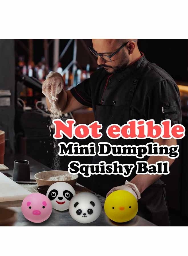 3 Pack Mini Panda Dumpling Squishy Toys  Sensory Fidget Toys Stress Balls for Adults, Squishy Stress Ball Party Favors for Kids 8-12, Stress Relief Gifts Easter Basket Stuffer - Image 5