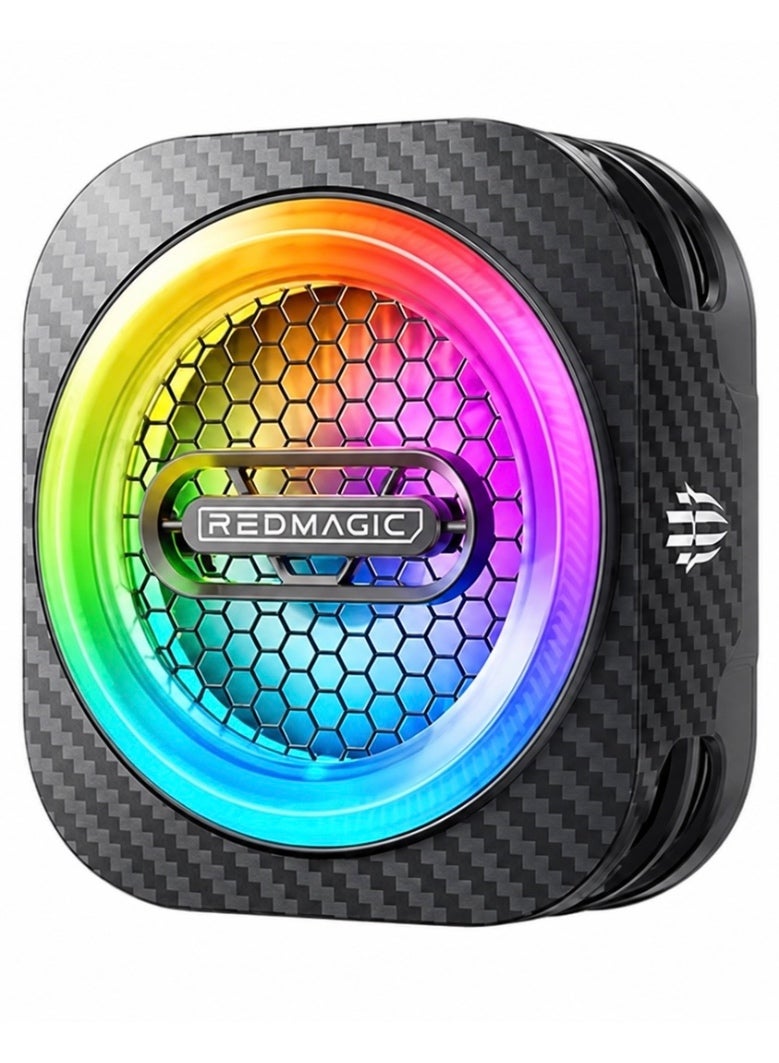 REDMAGIC Phone Cooler RedMagic 6 Pro Plus Edition, 33W Magnetic Gaming Phone Cooler with 6000RPM Cooling Fan, RGB Light, 34dB Low Noise, with Magnetic suction sheet for iPhone, Android, Samsung, RedMagic, Tablets & Mobile Gaming - Image 1