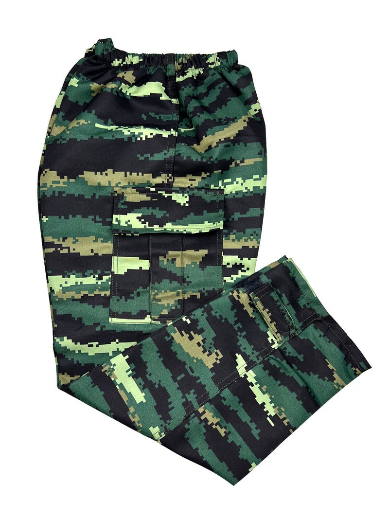 Children'S Camouflage Single Pants Boy'S Cordwork Pants Tabby Pants Girl'S Casual Pants New Military Fan Pography Performance Pants - Image 3