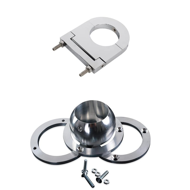 XTPTFABS 2 Swivel Base Floor Mount  212 Chrome Steering Column Drop Combo Compatible with SBC BBC 350 454for Vehicles with 2 Diameter Steering Columns