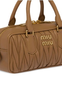 Miu Miu Small Arcadie Top Handle Bag in Matelassé Nappa Leather Crossbody Shoulder  - Image 3
