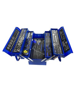BOSS LIFE STYLE 85Pieces Socket Set Toolbox Wrench set with Metal Box 1/2" & 1/4" for home use and professional purpose  - Image 1
