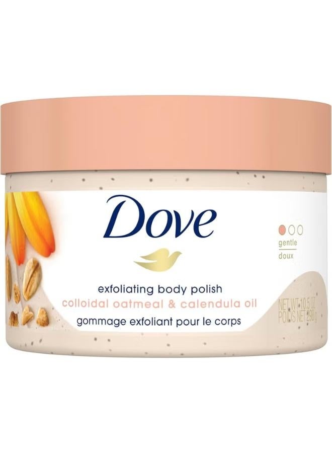 DOVE EXFOLIATING BODY SCRUB CALENDULA OIL 298GM