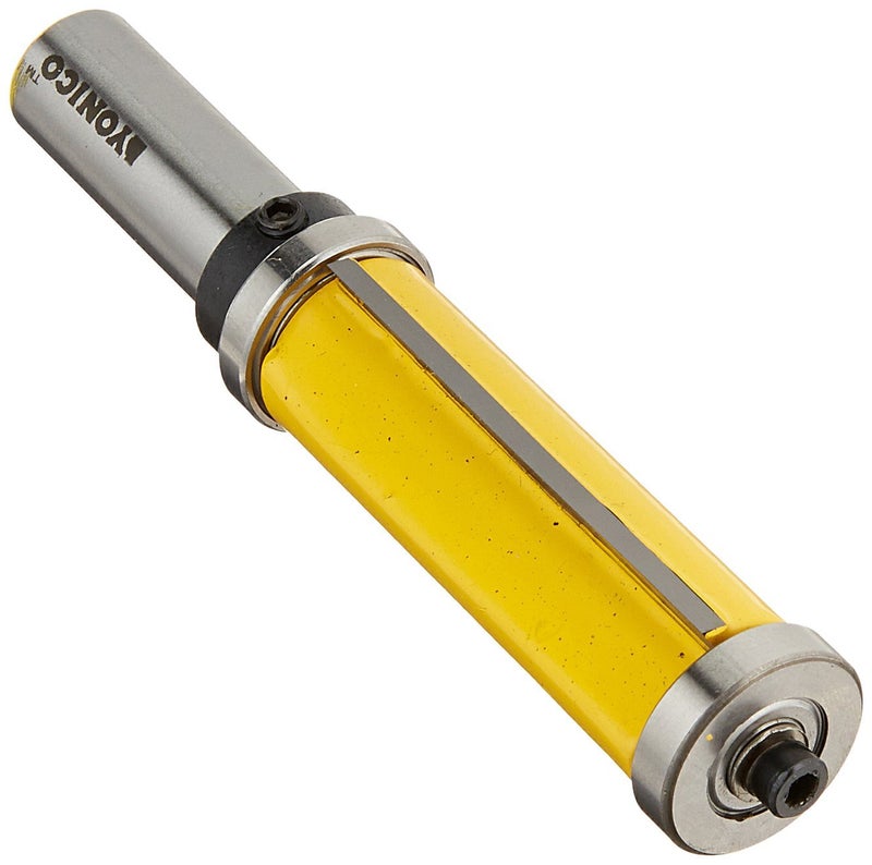 YONICO Pattern Bit Flush Trim Top and Bottom Bearing Router Bits 2Inch 12Inch Shank 14134