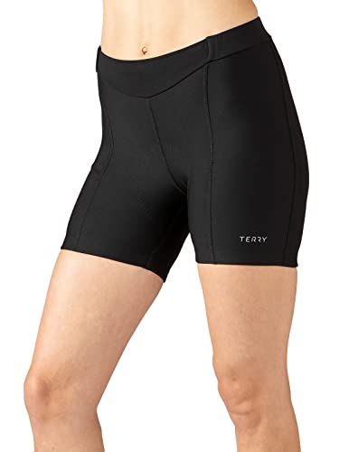 Terry Women's Touring Cycling Short, 5 Inch Inseam Padded Compression Multi-Day, Moisture-Wicking Cycling Bottom, Black - Medium - Image 1