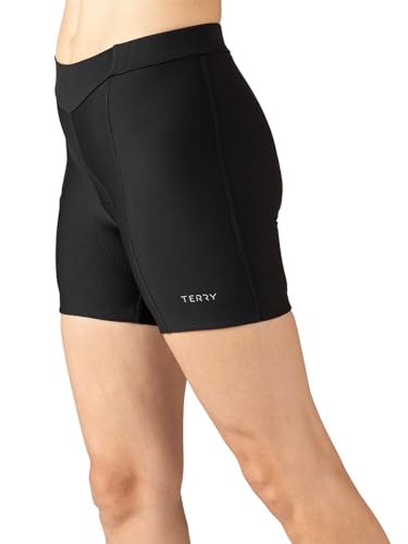 Terry Women's Touring Cycling Short, 5 Inch Inseam Padded Compression Multi-Day, Moisture-Wicking Cycling Bottom, Black - Medium - Image 2