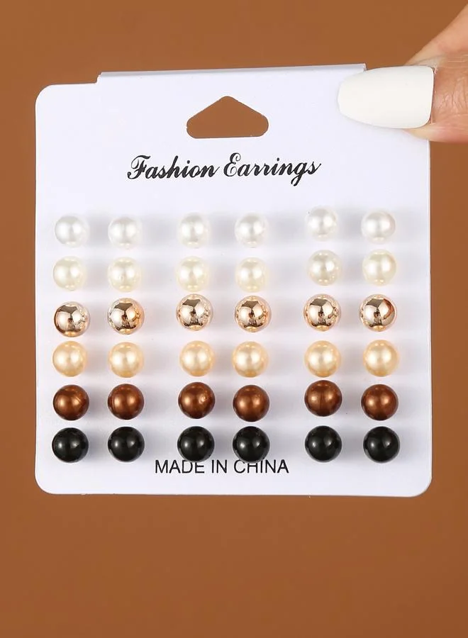 Take Two Set of 18 - Pearl Stud Earring