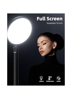 Arabest Professional 6500K Large Ring Light Kit with Stand, Phone Holder, and Remote for Studio Video Photography, TikTok, YouTube Live Stream - 64 Tall Full-Screen Ring Light  - Image 2
