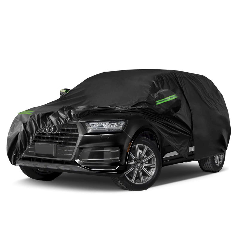 SPORTULI Waterproof Car Cover Replace for 2006-2025 Audi Q7/SQ7, 6 Layers All Weather Full Car Covers with Zipper Door & Windproof Bands for Snow Rain Dust Hail Protection (Q7) - Image 1