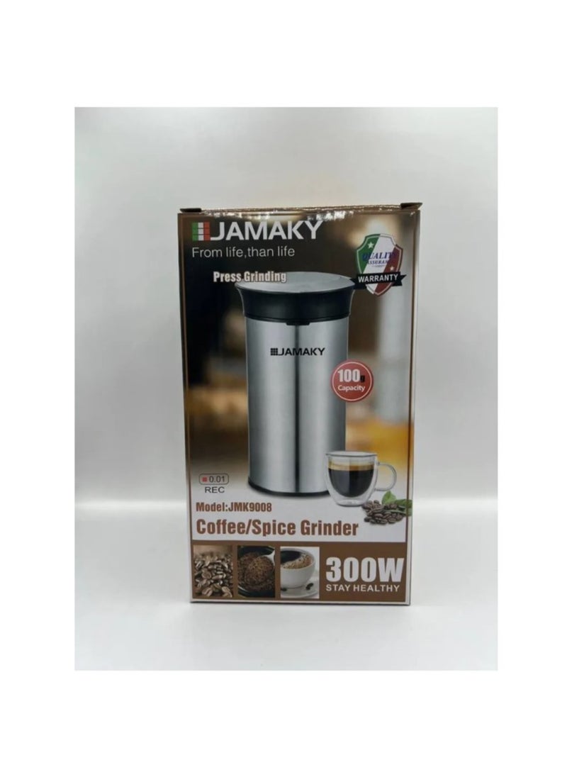 JAMAKY Italy Jamaki Coffee  Grinder, 300 Watt, Italian JMK 9008  - Image 2