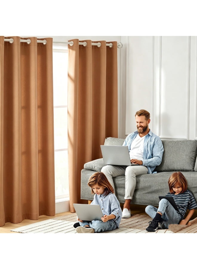 KYD 1 Panel Blackout Curtains,Darkening Curtains Decorative Blackout Curtains, Thermal Insulated Room Darkening Curtains for Bedroom Living Roomor Bedroom Living Room - Image 2