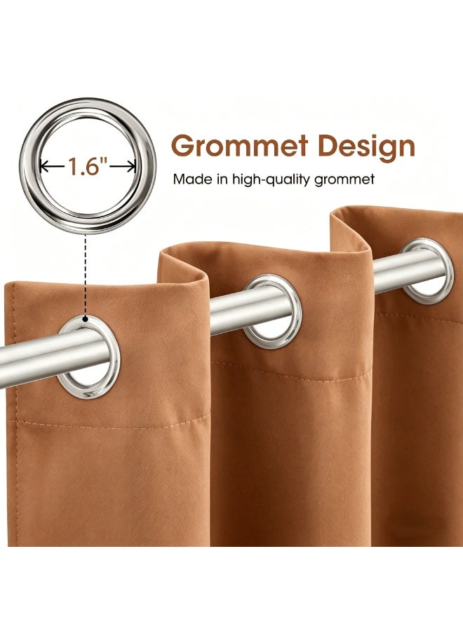 KYD 1 Panel Blackout Curtains,Darkening Curtains Decorative Blackout Curtains, Thermal Insulated Room Darkening Curtains for Bedroom Living Roomor Bedroom Living Room - Image 3