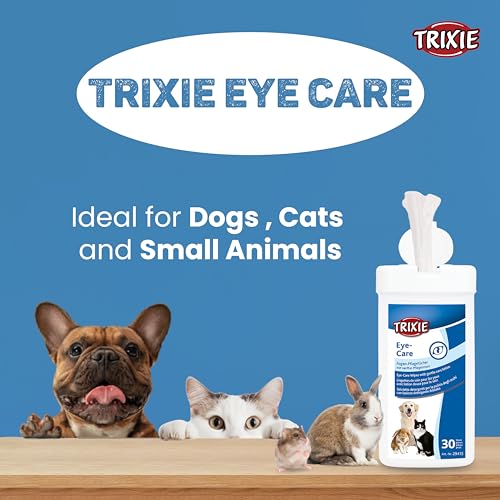 Trixie: - Eye Care Wipes | Eye Care Wipes for Dogs, Cats and Other Small Animals | Works to Gently Remove Dirt, Discharge and Stains Around The Eyes with an Easy-to-Use Wipe - 30 Count - Image 4