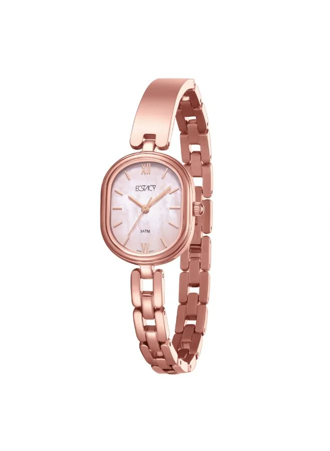 ECSTACY Women's 304 solid stainless steel Analog Watch E25513-RBKK - 23 mm