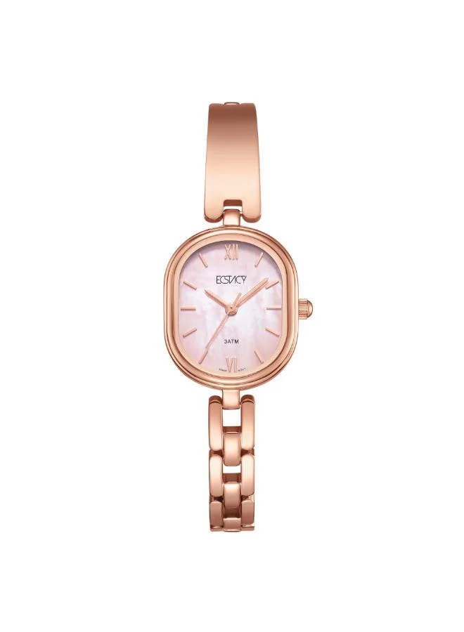ECSTACY Women's 304 solid stainless steel Analog Watch E25513-RBKK - 23 mm