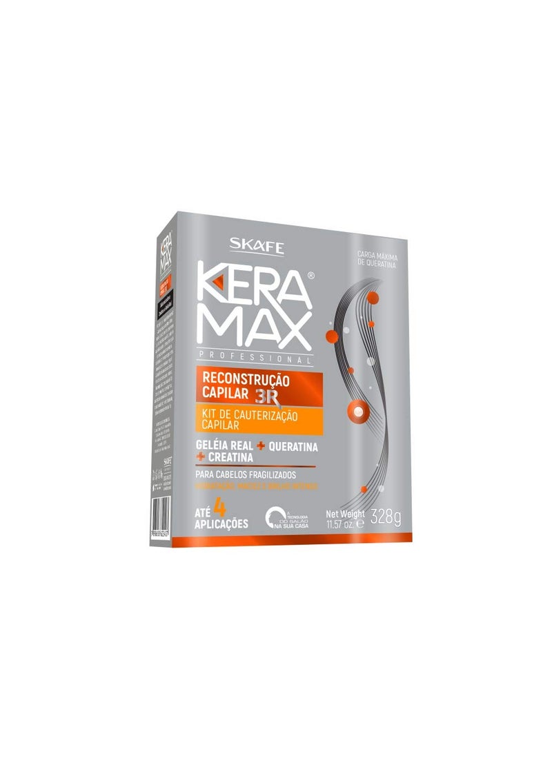 skafe - Keramax Hair and Scalp Care Brazilian Keratin Reconstruction  4 Bottles - Image 1