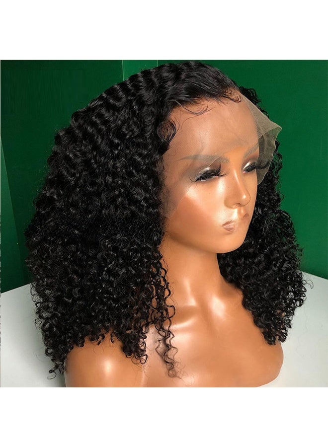 Loquat European American Curly Wig High-Temp Fiber 14 inches