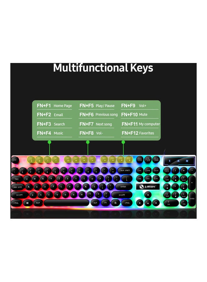 Wired Backlit Keyboard And Mouse Set - Image 4