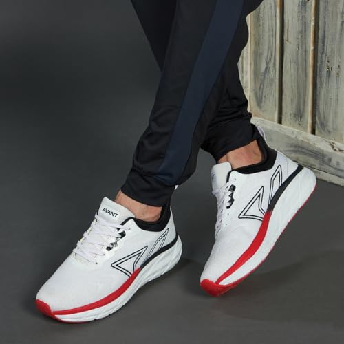 AVANT Men's Vector Running Shoes - White Black - UK 8 (AVMSH088CL01UK8) - Image 5