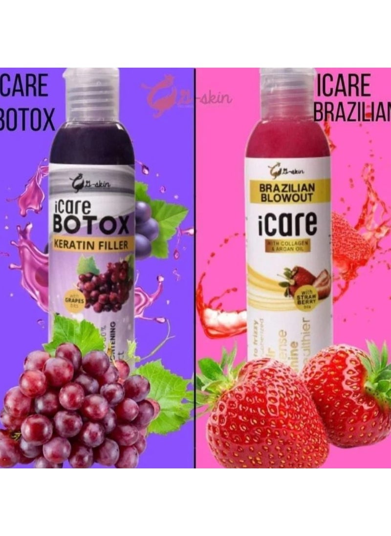 iCare I Care Blow Out Brazilian Hair Treatment with Collagen and Argan Oil  - Image 2