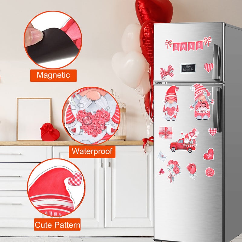 Ct145-Ct147 Valentine'S Day Cartoon Refrigerator Stickers Home Decoration Pvc Magnetic Wall Stickers Waterproof Decoration - Image 2