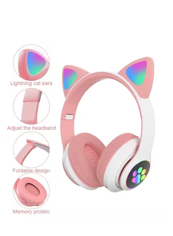 Wireless Bluetooth Headphones for Kids Foldable Headphones for Children Noise Cancelling; Suitable for Children's Stereo Headphones for TF Cards, Mobile Phones, Tablets - Image 4