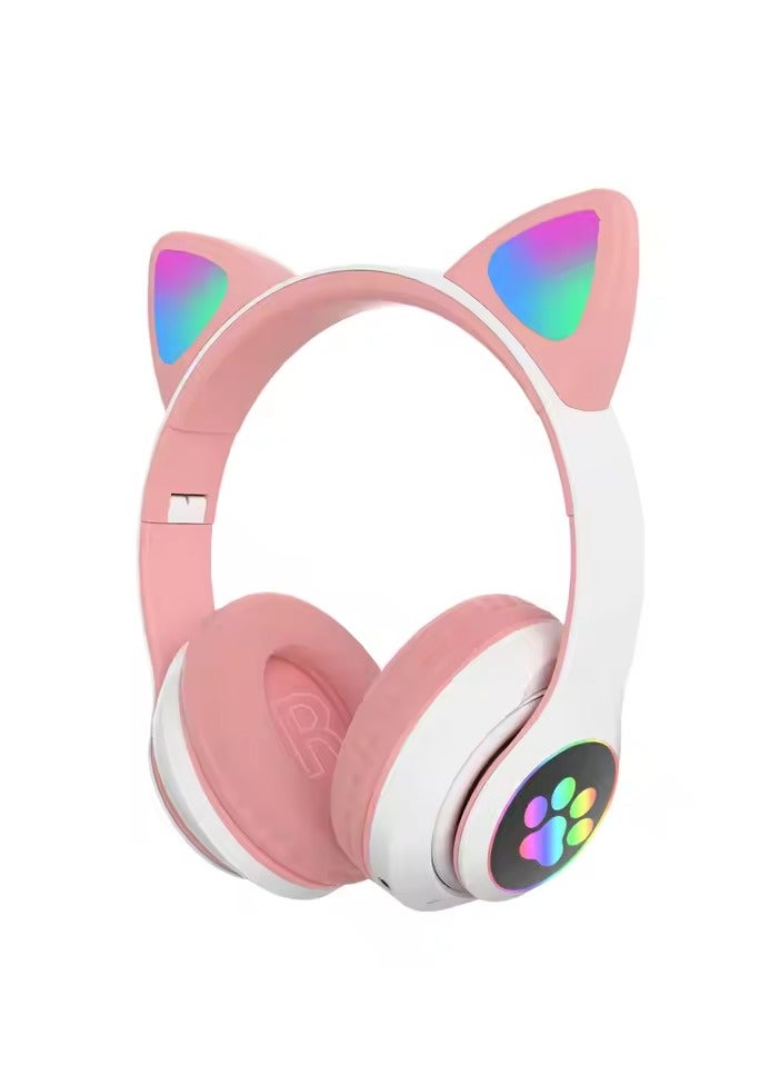 Wireless Bluetooth Headphones for Kids Foldable Headphones for Children Noise Cancelling; Suitable for Children's Stereo Headphones for TF Cards, Mobile Phones, Tablets - Image 1