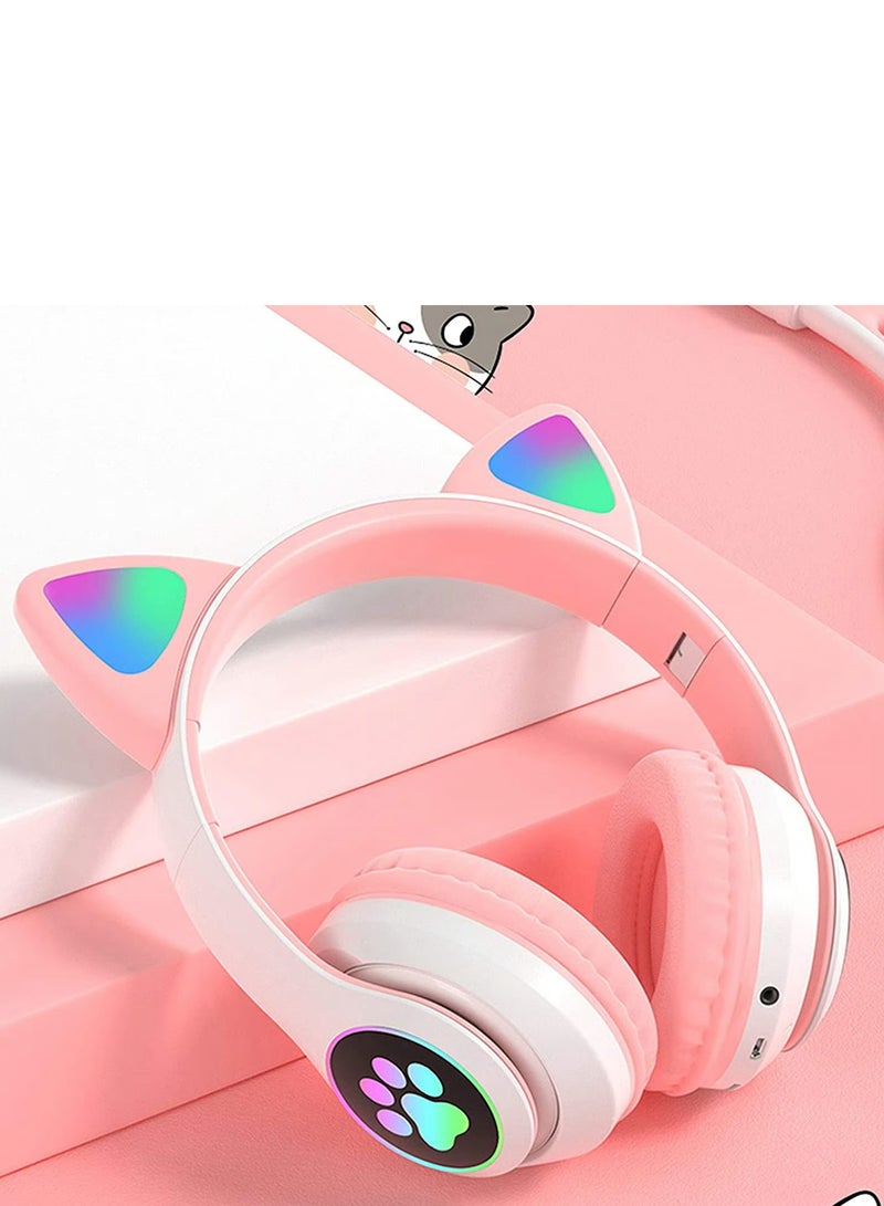 Wireless Bluetooth Headphones for Kids Foldable Headphones for Children Noise Cancelling; Suitable for Children's Stereo Headphones for TF Cards, Mobile Phones, Tablets - Image 2